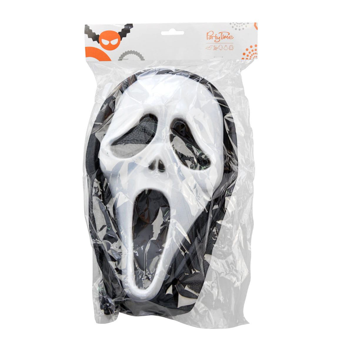 Straszna maska z kapturem KM2648 Halloween Arpex